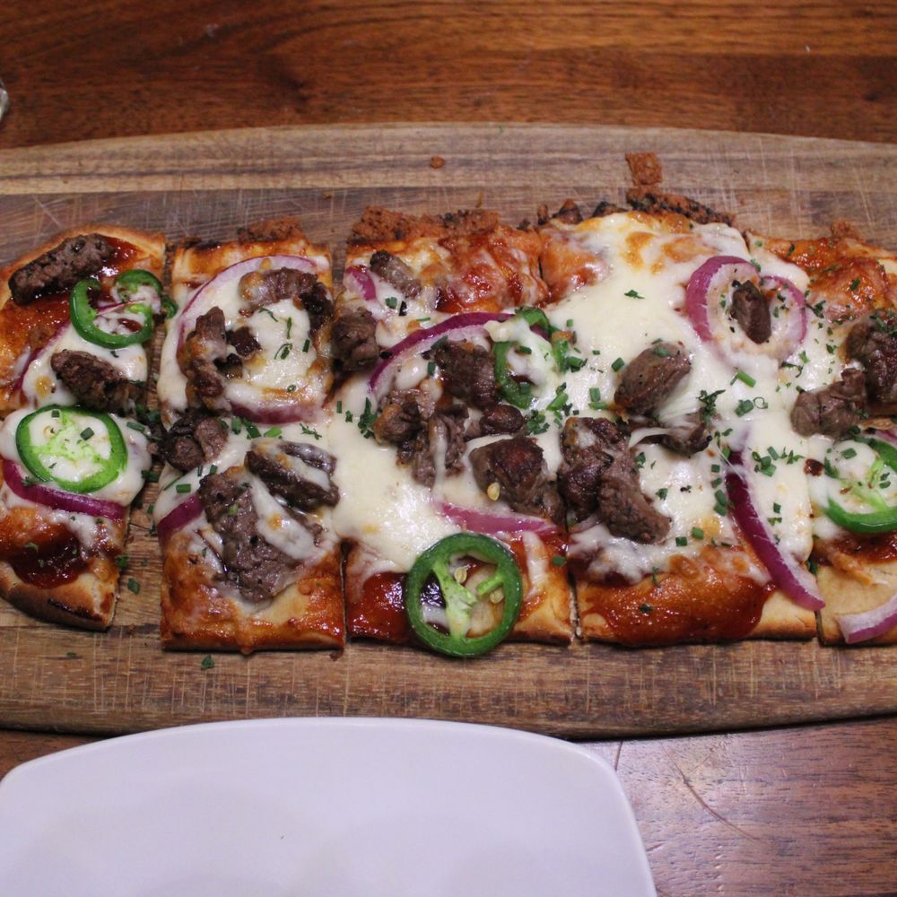 Larsen's Grill - Simi Valley - BBQ Filet Flatbread - Steakhouses Near Me - Simi Valley, California Larsen's Grill - Simi Valley - BBQ Filet Flatbread - Steakhouses Near Me - Simi Valley, California
