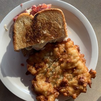 Izzy's - Already ate the soup, but here is the half Rueben & potato pancake - Delis Near Me - Madisonville, Ohio Izzy's - Already ate the soup, but here is the half Rueben & potato pancake - Delis Near Me - Madisonville, Ohio