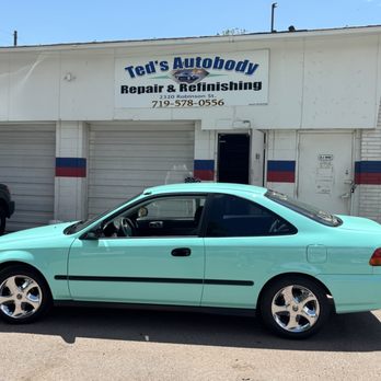 Ted's Autobody - 1997 Honda Civic at Ted's Autobody years after it was repainted and it still looks awesome! - Body Shops Near Me - Colorado Springs, Colorado Ted's Autobody - 1997 Honda Civic at Ted's Autobody years after it was repainted and it still looks awesome! - Body Shops Near Me - Colorado Springs, Colorado