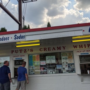 Putz's Creamy Whip - a couple of people standing in front of the ice cream shop - Ice Cream & Frozen Yogurt Near Me - Cincinnati, Ohio Putz's Creamy Whip - a couple of people standing in front of the ice cream shop - Ice Cream & Frozen Yogurt Near Me - Cincinnati, Ohio