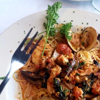 Villa Gallace - Seafood Portobello with angel hair. A must try!! - Italian Near Me - Indian Rocks Beach, Florida