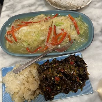 Atlas Kitchen - Spicy Wood Ear Duo, Sauted Napa Cabbage with Shredded Ginger, Scallion and Red Pepper - Chinese Near Me - New York, New York Atlas Kitchen - Spicy Wood Ear Duo, Sauted Napa Cabbage with Shredded Ginger, Scallion and Red Pepper - Chinese Near Me - New York, New York