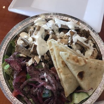 Grape Leaf Express -Tampa - Mix Platter Chicken and Lamb was very tasty, a lot of food had to share. - Lebanese Near Me - Tampa, Florida