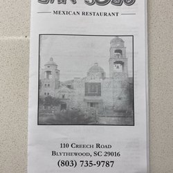 San Jose - Updated Menu