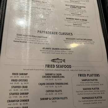 Pappadeaux Seafood Kitchen - Menu - Seafood Near Me - Phoenix, Arizona