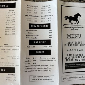 Assateague Island Surf Shop - Menu - Surf Shop Near Me - Berlin, Maryland Assateague Island Surf Shop - Menu - Surf Shop Near Me - Berlin, Maryland