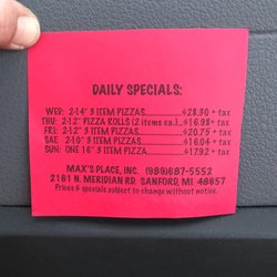 Max's Place - Special