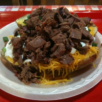 Midway Bar-B-Que - Chopped beef baked potato - Barbeque Near Me - Katy, Texas