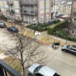 The Hudson Austin Ranch - Trash bags have been left next to the light pole for 2 days now