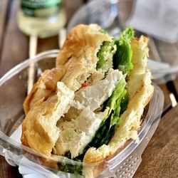 Sprouts Farmers Market - LOVE! GrabNGo chicken salad croissant. NOT "Honey Nut chicken" That one is gross. The plain chicken one is superb. Winners circle :)..