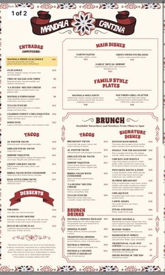 Menu photo 4 Mandala Cantina Downey, CA