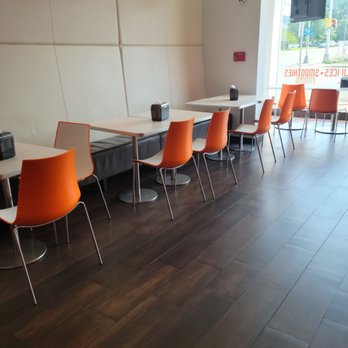 Schnitzel+ -  tables and chairs in a restaurant - Kosher Near Me - Teaneck, New Jersey