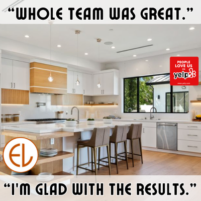 "Whole team was great. I'm glad with the results." - Cabinet Installation Kitchen Cabinet Remodel Bathroom Cabinet Updates More Modern Cabinetry Professional High Quality Cabinet Installation "Whole team was great. I'm glad with the results." - Cabinet Installation Kitchen Cabinet Remodel Bathroom Cabinet Updates More Modern Cabinetry Professional High Quality Cabinet Installation
