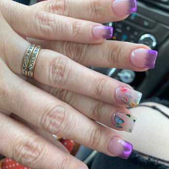 Nail-It! - My nails with metallic tips done by Judy - Nail Salons Near Me - Spring Valley, California