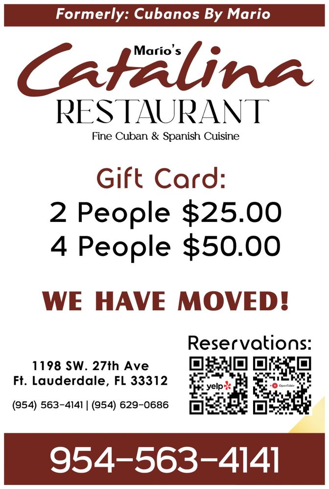 MARIO’S CATALINA 54 Photos 1198 SW 27th Ave, Fort Lauderdale