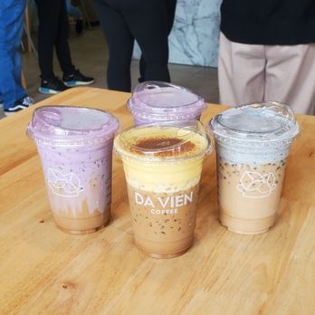 Da Vien Coffee - egg coffee, ube coffee, black sesame latte - Desserts Near Me - Westminster, California