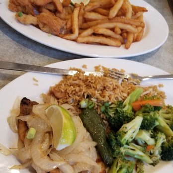 Golden Seafood House - Fried shrimp (6) platter w/ fries $7.25, 2 grilled fish platter w/ rice & broccoli $9.25. both very good and filling. Fries are so crispy! - Seafood Near Me - Houston, Texas Golden Seafood House - Fried shrimp (6) platter w/ fries $7.25, 2 grilled fish platter w/ rice & broccoli $9.25. both very good and filling. Fries are so crispy! - Seafood Near Me - Houston, Texas