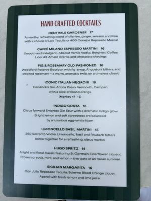 Menu photo 3 Centrale Italia Dallas, TX