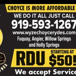 Wyze Choyce Rydes - Business card