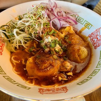 Fooki - spicy wonton noodles - Bubble Tea Near Me - Aiea, Hawaii