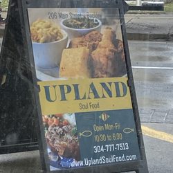 Upland Soul Food - Sign out front