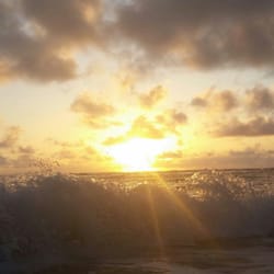 Laie Beach Park - This morning sunrise!