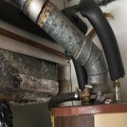 Picture from the inspection report, showing the condition that would prevent us from turning the gas back on.