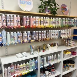 PepperJack Pottery - Paint wall! So many options and it's so organized!