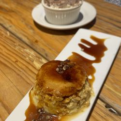 Angelopolitano - Tequila Flan, foreground Mexican Tiramisu, bg