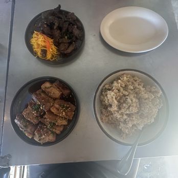 Spoon & Pork - Our spread: Tapa + Achara, Pork Belly Adodo, & Adobo Rice. - Filipino Near Me - Los Angeles, California Spoon & Pork - Our spread: Tapa + Achara, Pork Belly Adodo, & Adobo Rice. - Filipino Near Me - Los Angeles, California