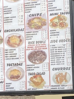 Menu photo 2 Rita's Taco Shop Cedar City, UT Menu photo 2 Rita's Taco Shop Cedar City, UT