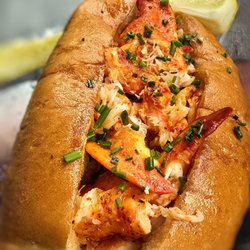 Lobster Roll Connecticut Style - buttery sweet and delicious. Served warm.