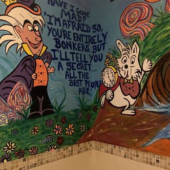 The Wherehouse - Awesome bathroom art - New American Near Me - Newburgh, New York