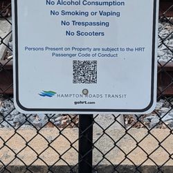The Tide-Newtown Road Station - This is an Info Sign As You Come up to the Entrance Ramp to the Light Rail Station. Photo taken April 28, 2026.