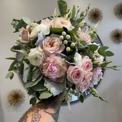 Urban Orchid - Blush and white bridal bouquet
