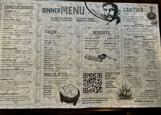 Menu photo 4 Zapata Tacos and Tequila Bar Norcross, GA