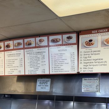 Toshio's Teriyaki - Menu above kitchen - Japanese Near Me - Seattle, Washington Toshio's Teriyaki - Menu above kitchen - Japanese Near Me - Seattle, Washington