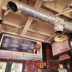 Big Earl's Greasy Eats - Menus of Food & Drinks on the Walls