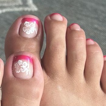 Pure Bliss Massage & Spa - Pink French tip gel polish pedi w/design $85 - Massage Near Me - Azle, Texas Pure Bliss Massage & Spa - Pink French tip gel polish pedi w/design $85 - Massage Near Me - Azle, Texas