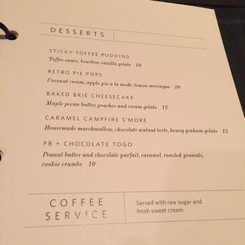 Carver's Steakhouse - Desert menu - Steakhouses Near Me - Calgary, Alberta