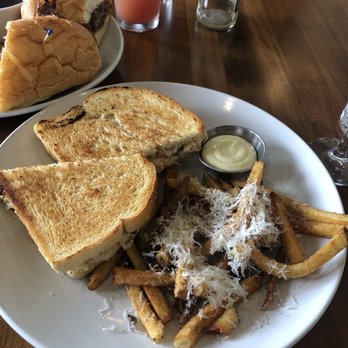 Trellis - Tuna melt with rosemary pecorino fries - Wine Bars Near Me - Dundee, Oregon