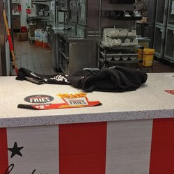 KFC - Counter with clothing
