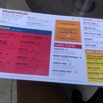 Nada - Menu - Mexican Near Me - Columbus, Ohio Nada - Menu - Mexican Near Me - Columbus, Ohio