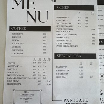 Panicafé - menu - Bakeries Near Me - Spring, Texas