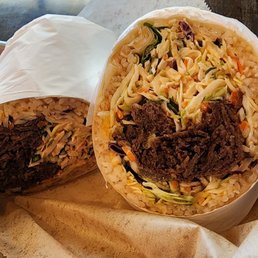 Bulgogi wrap is HUGE Very yummy! Bulgogi wrap is HUGE Very yummy!