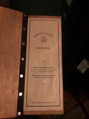 Menu photo 8 Mahogany Jazz Hall New Orleans, LA Menu photo 8 Mahogany Jazz Hall New Orleans, LA