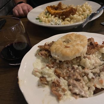 Talus Spirits & Sustenance - Chicken potpie risotto and Buffalo chicken guda Mac n' cheese - New American Near Me - Papillion, Nebraska Talus Spirits & Sustenance - Chicken potpie risotto and Buffalo chicken guda Mac n' cheese - New American Near Me - Papillion, Nebraska