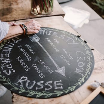 The Kitchen for Exploring Foods - Custom bar chalkboard made by The Kitchen - Caterers Near Me - Los Angeles, California