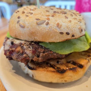 True Food Kitchen - The All American burger well done - Salad Near Me - Miami, Florida