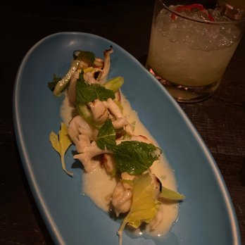 Uchi Denver - Lobster,basil, pickled celery and mushrooms, it's a must try. - Japanese Near Me - Denver, Colorado Uchi Denver - Lobster,basil, pickled celery and mushrooms, it's a must try. - Japanese Near Me - Denver, Colorado